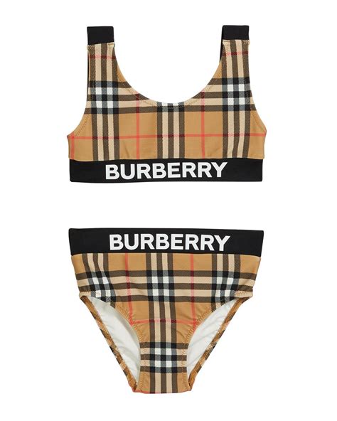 burberry two piece swimsuit women's|Burberry high waisted bikini.